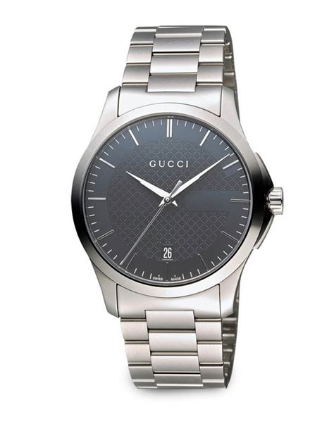 mens gucci stainless steel watch|gucci g timeless watch 40mm.